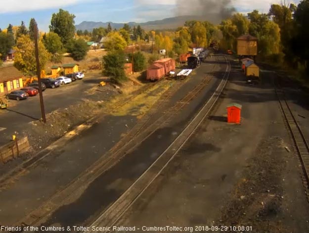 2018-09-29 Last cars are rounding the curve as the speeders take the main to follow.jpg