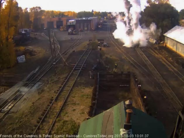 2018-10-09 The 488 and 463 work to get this 10 car train underway.jpg
