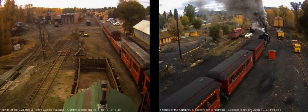 2018-10-17 The train passes the tipple and the cars seem full.jpg