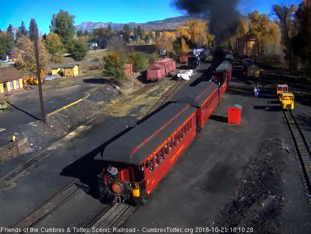 2018-10-21 The conductor is still on the platform of the parlor as it passes the tipple.jpg