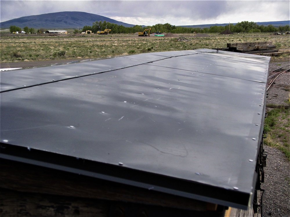 The new roofing metal is in place on stock car 5774.jpg
