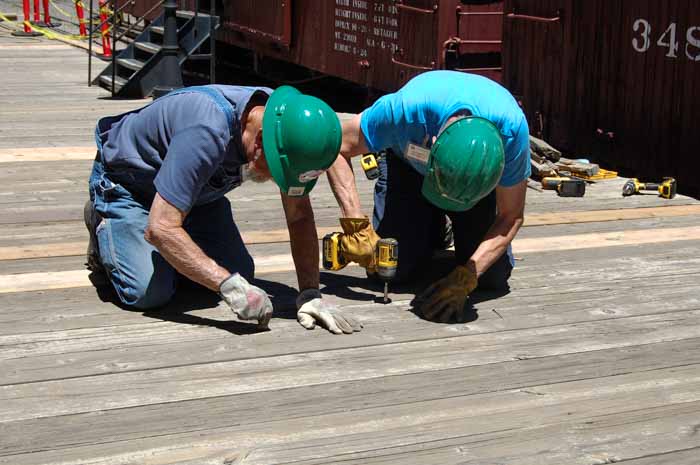 2019.06.24  Doing repairs to the platform decking at the depot (1 of 1).jpg