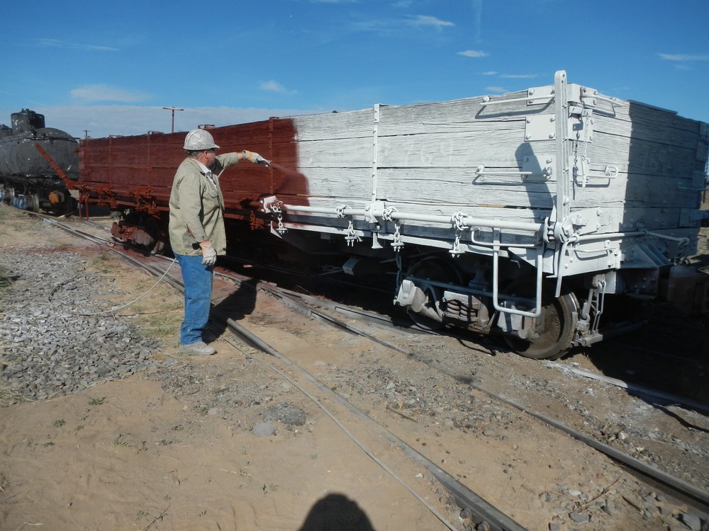 Painting TL Don Stewart applying the first of two color coats to DBG 769.jpg