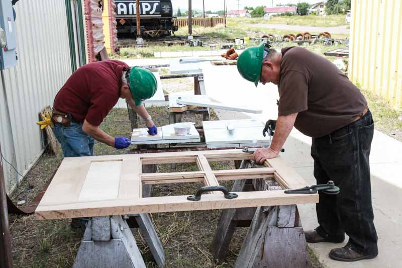 2019.08.24 Mounting the hardware onto the new sliding side door of OY (1 of 1).jpg