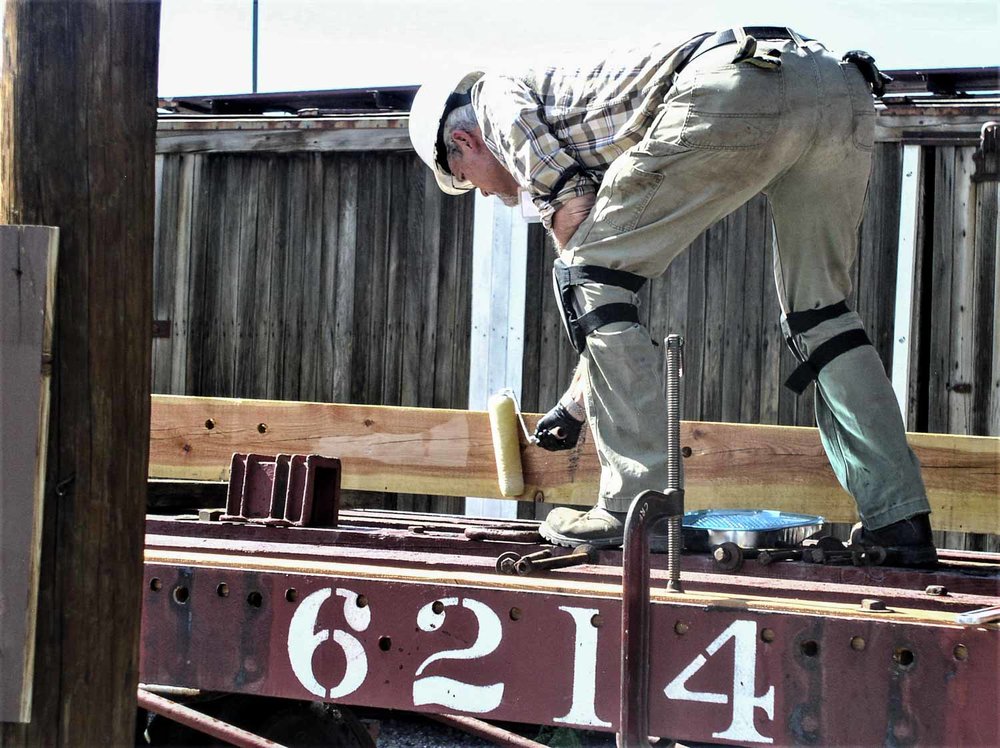 2019.09.24 fc Applying a clear coating onto the new beam (1 of 1).jpg