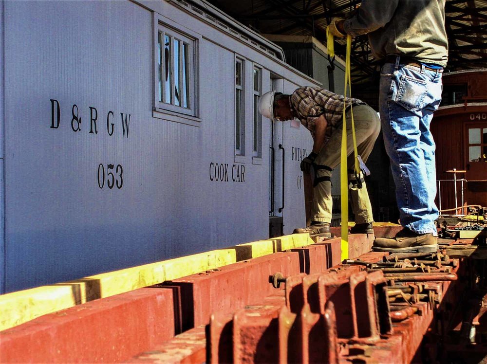 2019.09.24 fc Crew checking the new beams with the OY cook car behind (1 of 1).jpg