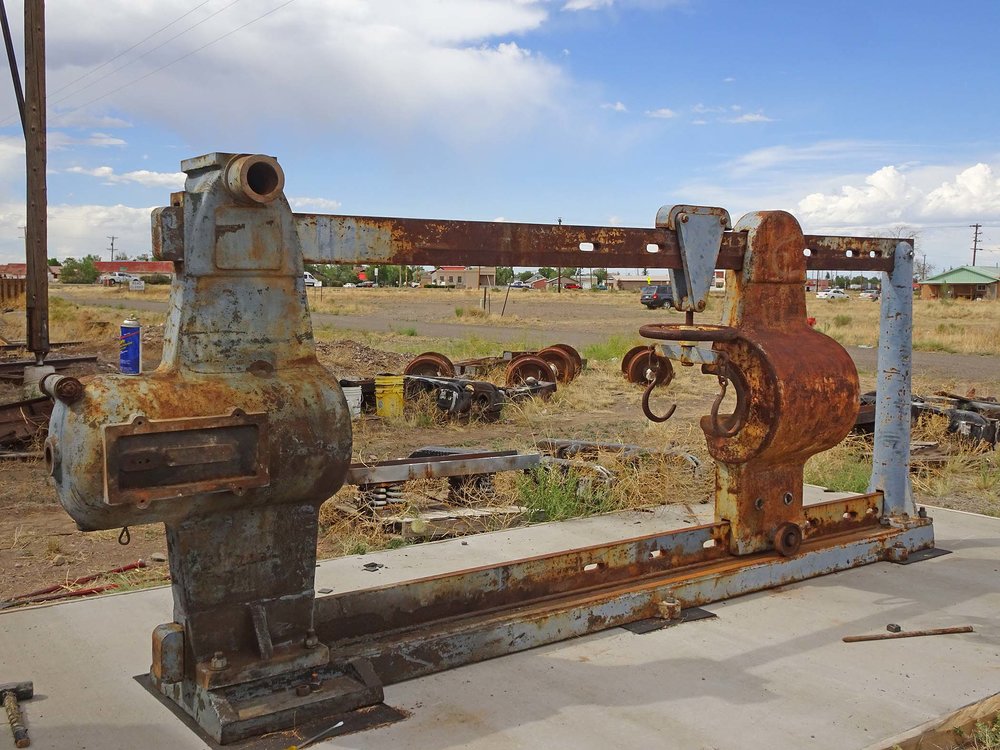 The wheel press is now on its pad site.jpg