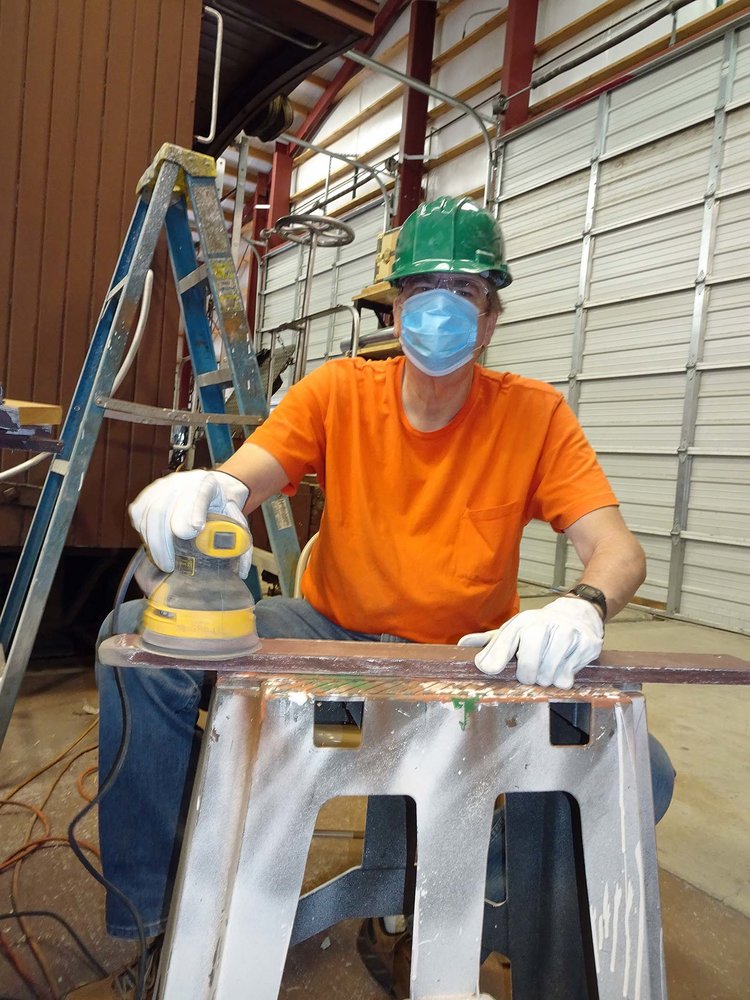 Working hard with that orbital sander.jpg
