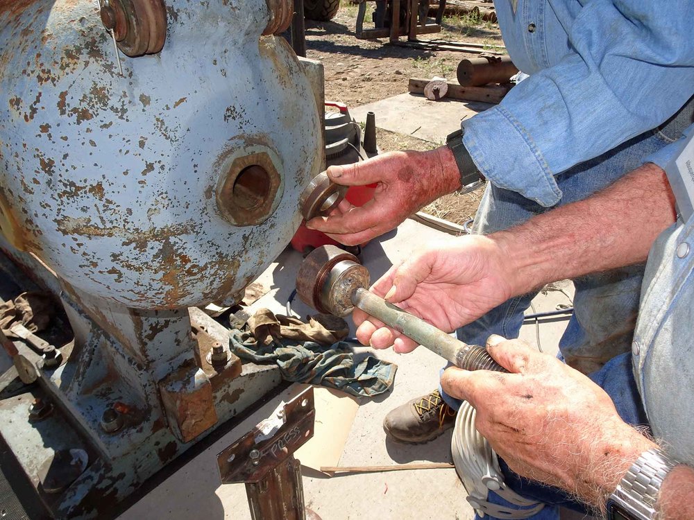 Working on some of the fittings for the wheel press.jpg