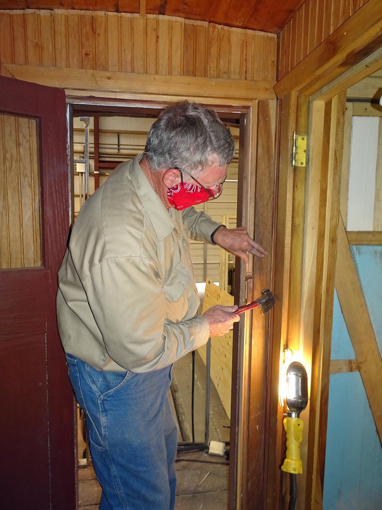 Framing up one of the doors on 05635.jpg