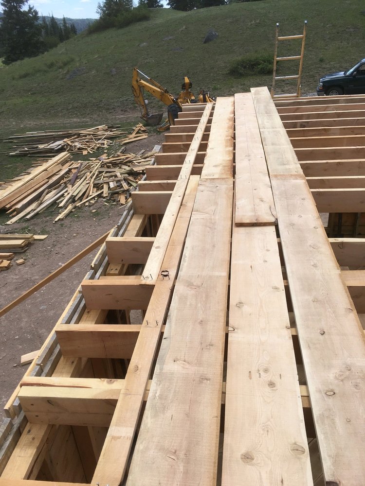 Looking back along the walkway being used to access the framing.jpg