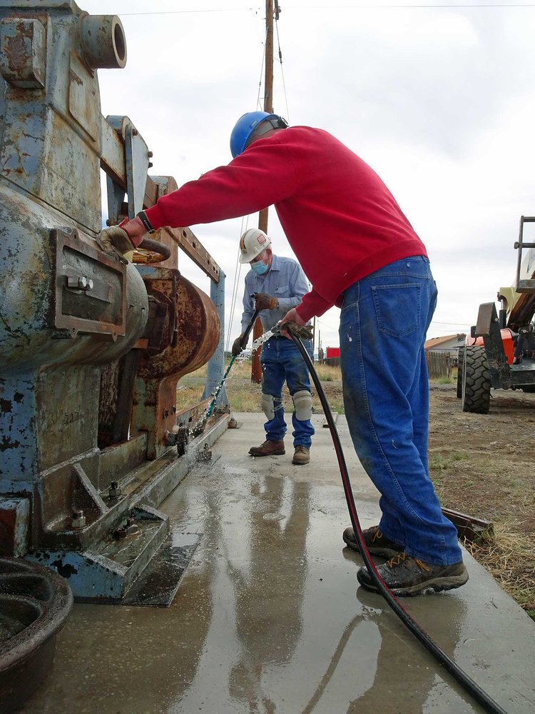 Cleaning up the new wheel press.jpg