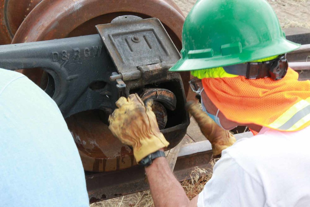 The bearing is now being placed above the axle (1 of 1).jpg