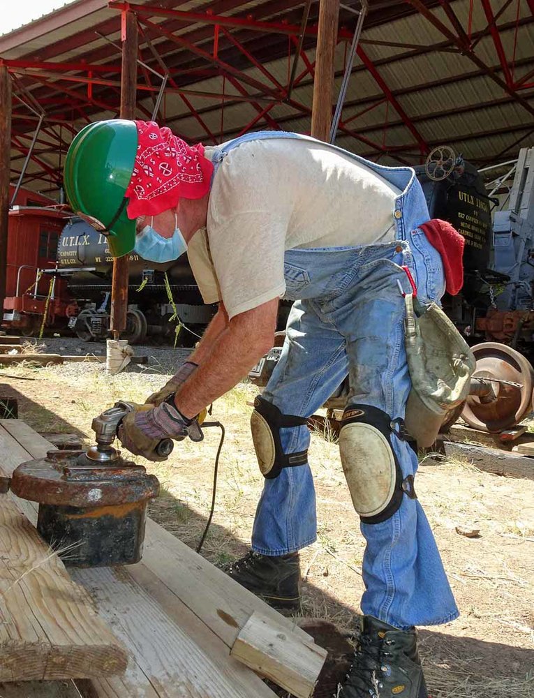 Using a wire brush attachment on the angel grinder (1 of 1).jpg