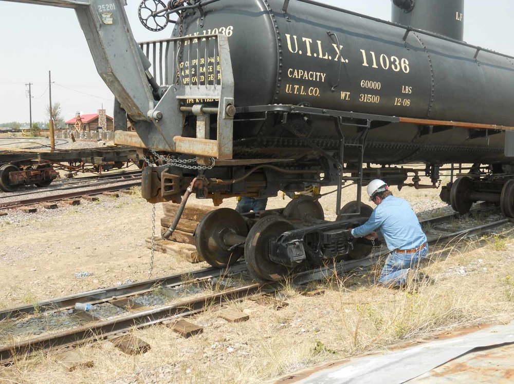 The tank car has been lifted off the old truck and its ready to roll out (1 of 1).jpg