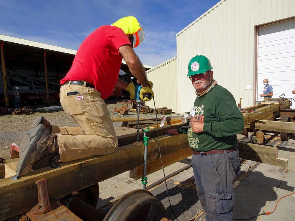 Getting bolt holes drilled into the new bean on 9569 (1 of 1).jpg