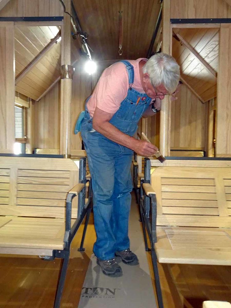 Some touch up work inside the tourist sleeper (1 of 1).jpg