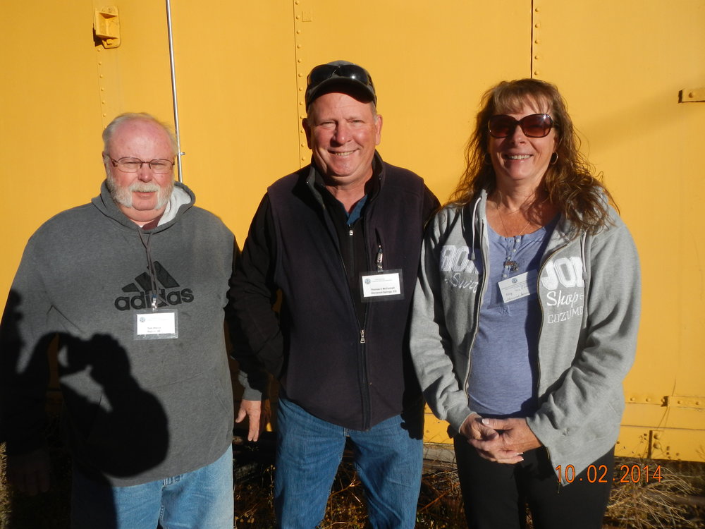 Osier Crew Tom Hiscox, Tom McConnell & Kay McConnell - Bill Lowes is riding the goose.JPG