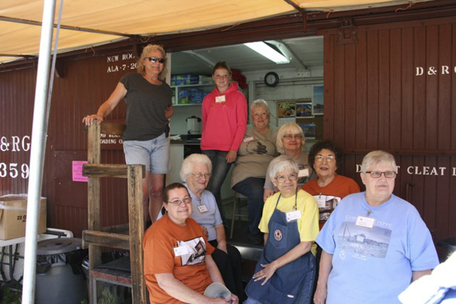 Maggie McMullen, Gracie Reib, Jeanie Reib, Eleanor (from Canada), Mary Jane Smith,  Edna (from California), Nancy Gordon, Joan Weigart, Jeannie.jpg