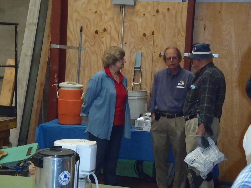 Linda Smith, Ed Beaudette and Ed Lowrance Discuss New Badging Requirements.jpg