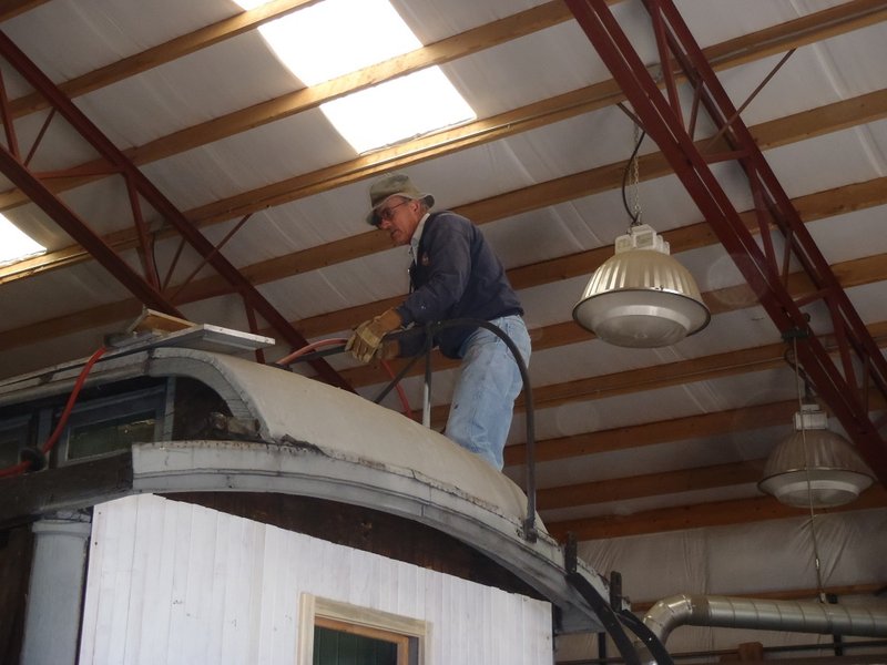 Tim  Bristow Begins Work on Roof of Cook Car 053.jpg