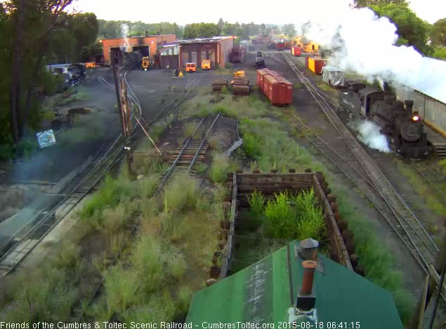 488 heads to the coal dock before taking the student train out 8.18.15.jpg