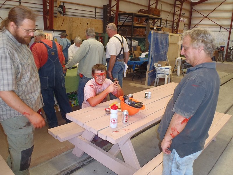 Mike O'Nele, Chase Kepner and Bill Kepner - the consequences of painting in the wind!.jpg