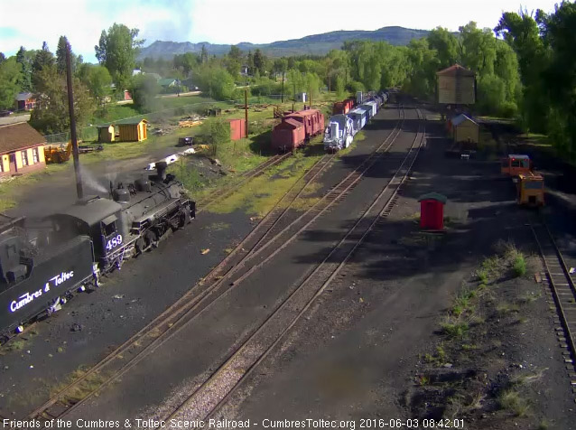 6.3.16 The coal dust flys as the loader dumps coal into 489's bunker.jpg