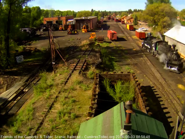 6.3.16 Road crew took over just after the coal loading and are doing some switching.jpg