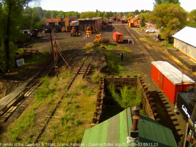 6.3.16 AS 489 shoves the kitchen storage car onto the connector track we can see all the work done over the 2 sessions.jpg