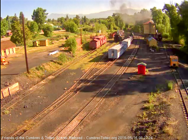 6.16.16 484 is now taking water at the tank.jpg