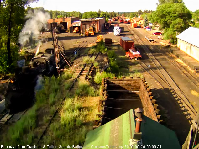 6.26.16 487 has come out to the pit to start the day's activities.jpg