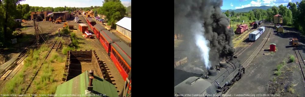 6.26.16 As he passes the coal tower the engineer of 487 calls the running brake test.jpg