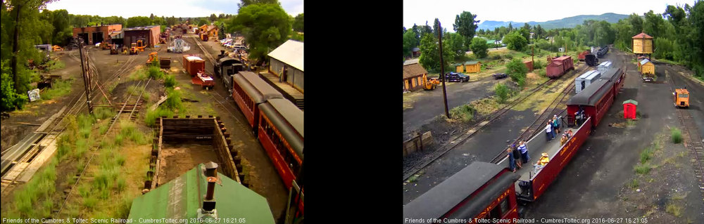 6.27.16 As 215 passes the coaling tower we see a number of people still in the open gon.jpg