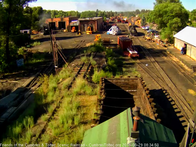 6.29.16 484 is now ready to have the road crew take over and 487 is in front of the east stall.jpg