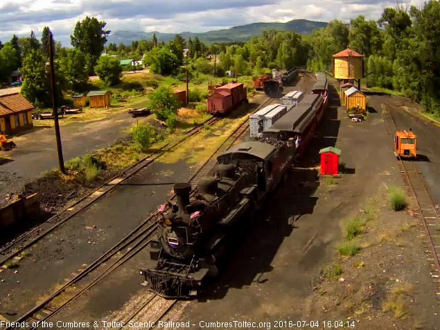 7.4.16 484 brings the 215 into Chama coupled to the parlor Colorado.jpg