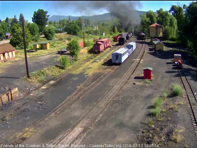 7.13.16 The smoke trails back of the train as 216 leaves Chama.jpg